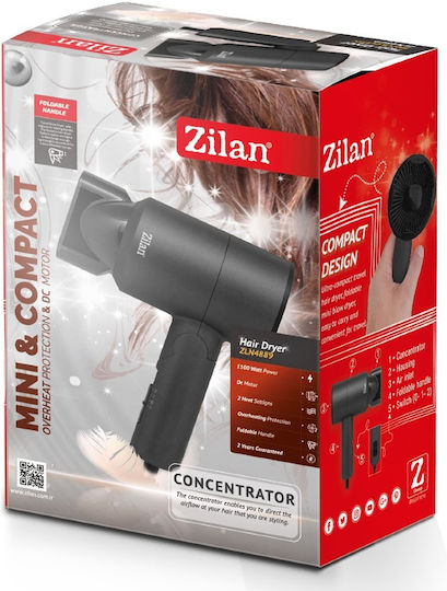 Zilan Uscător de păr de călătorie 1100W ZLN4889
