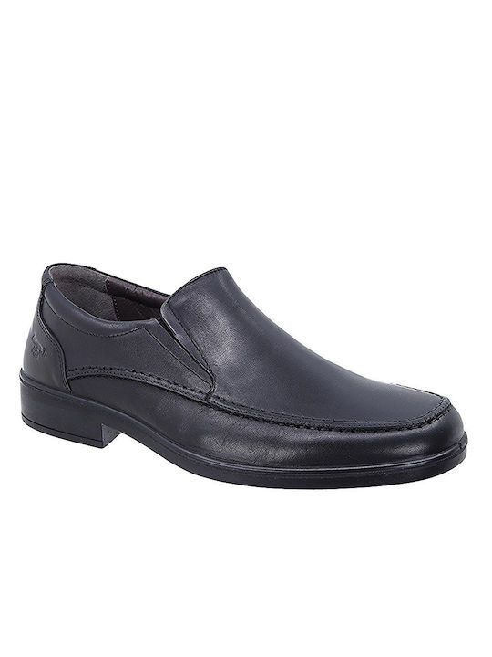 Boxer Men's Leather Casual Shoes Black