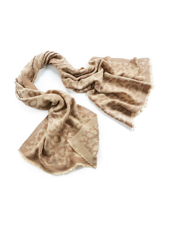 Verde Women's Wool Scarf Beige