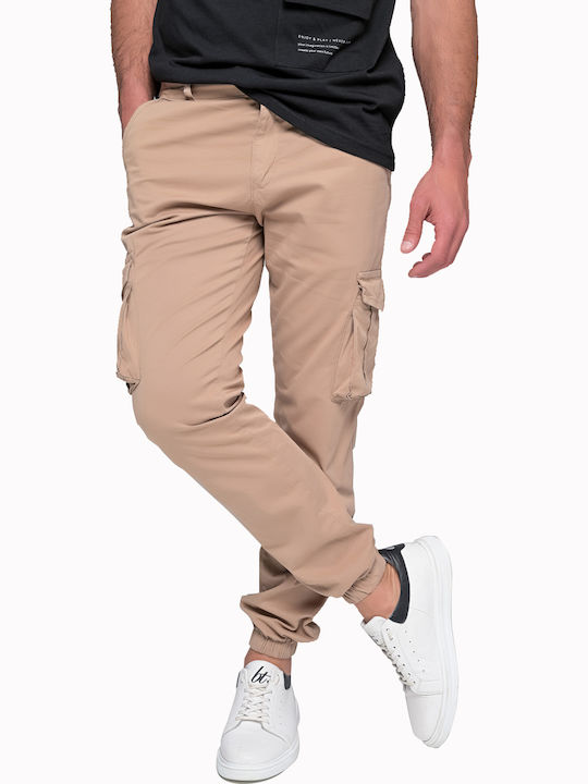 Trousers Cargo Elastic Beige