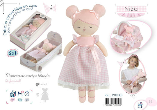 De Cuevas Niza Rag Doll for 3+ years+ Years 36cm