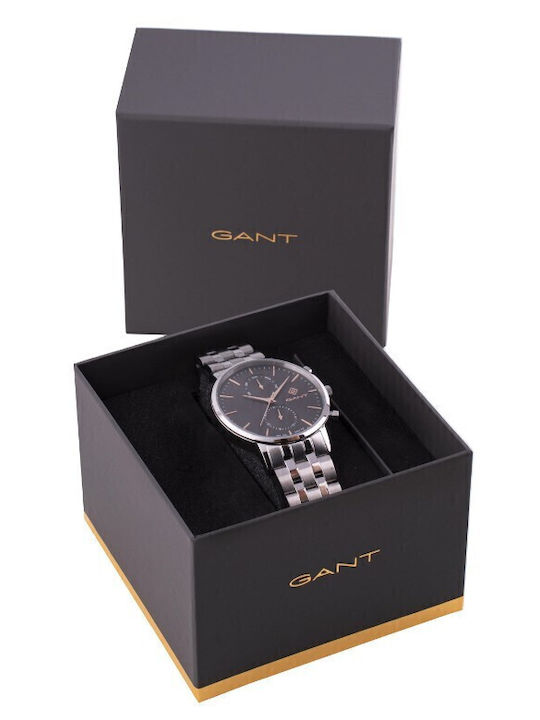 Gant Park Hill Men's Watch 43.5mm Battery with Silver Metal Bracelet