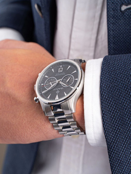 Gant Spencer Ρολόι Μπαταρίας με Μεταλλικό Μπρασελέ