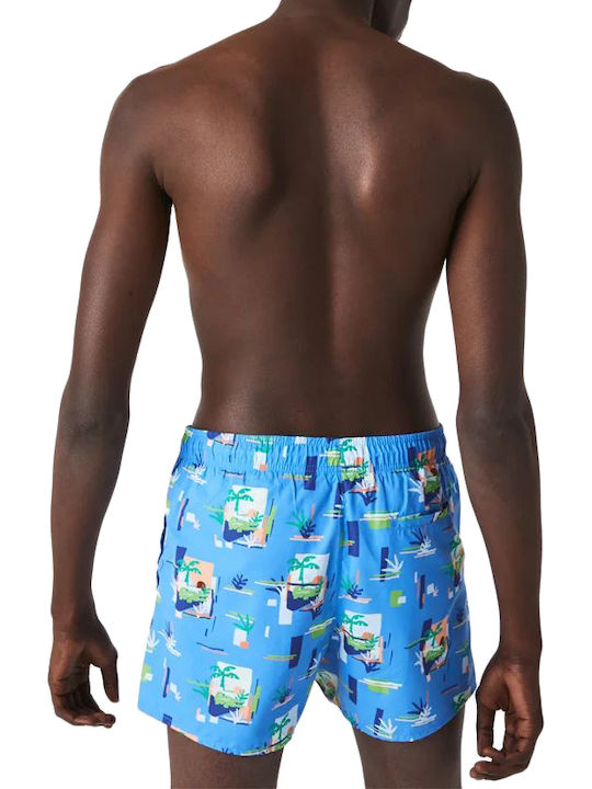 Lacoste Men's Swimwear Shorts Blue with Patterns