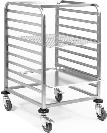 Yuksel Küchenwagen für gewerbliche Küche für 17 Tabletts H172xB58xT66cm