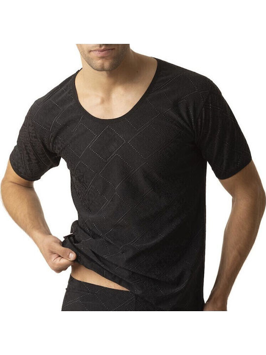 Men's Undershirt Short-sleeved in Gray Color