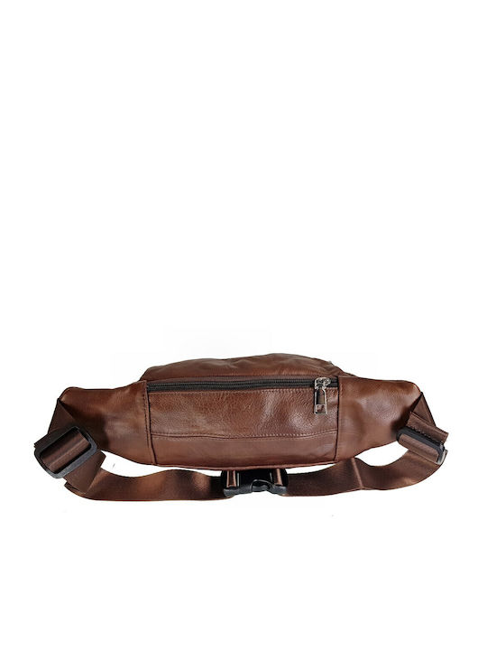 AC Men's Leather Waist Bag Brown