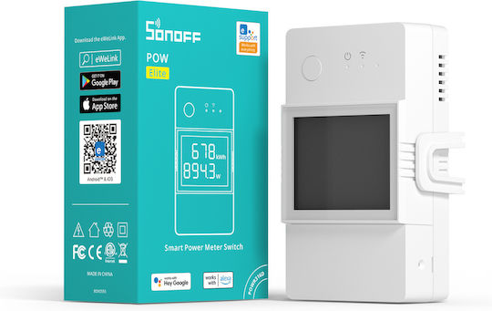 Sonoff POW Elite R3 (16A) Kilowatt Meter Electric Panel Single Phase Google Home Alexa Sonoff POWR316D