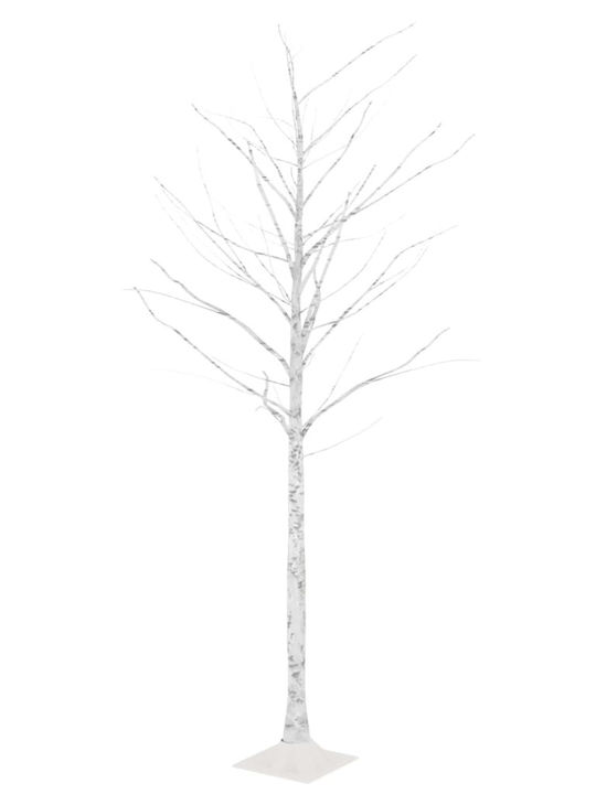 vidaXL Christmas Decorative Illuminated Tree 220cm Yes Electric White