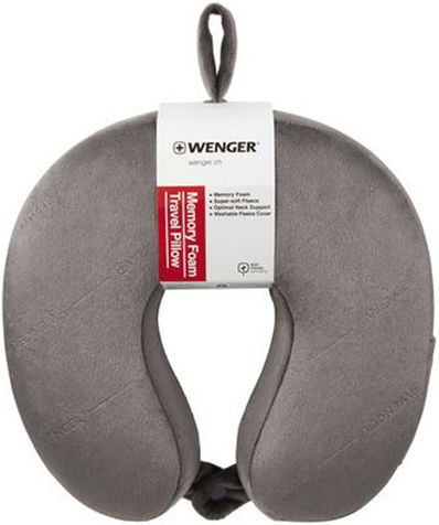 Wenger Memory Foam Travel Pillow Gray