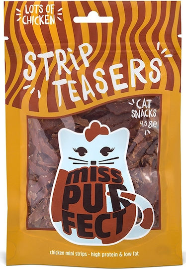 Boxby Miss Purfect Strip Teasers Katzenleckerlis mit Huhn für Junge Katzen 45g