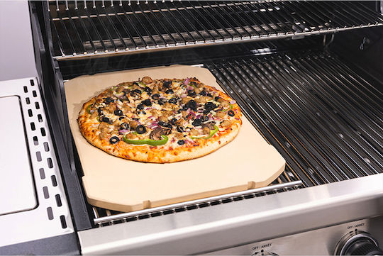 Broil King Плоча за Печене Плочи за печене на пица Двулицево с Камък Плосък Повърхност 44x33см.