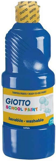 Giotto School Paint Tempera Paints Ultra Marine in Bottle 500ml 1pcs