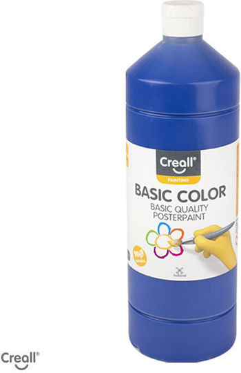 Creall Basic Color Tempera Paints Dark Blue 11 in Bottle 1000ml 1pcs