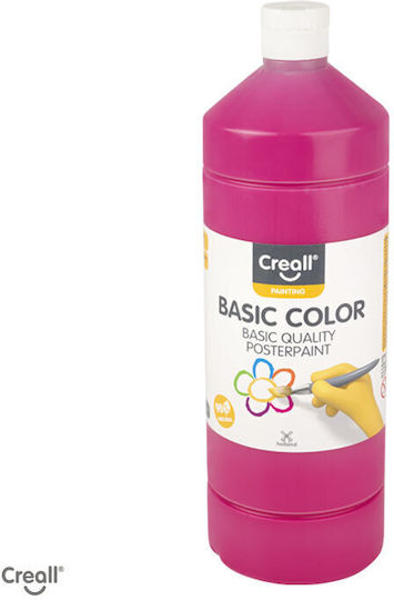 Creall Basic Color Τέμπερα Ζωγραφικής Cyclamen σε Μπουκάλι 1000ml