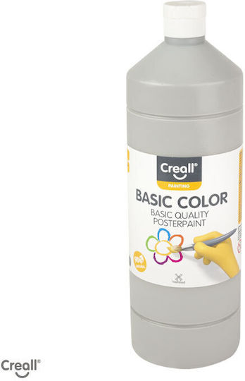 Creall Basic Τέμπερα Ζωγραφικής Grey 22 σε Μπουκάλι 1000ml
