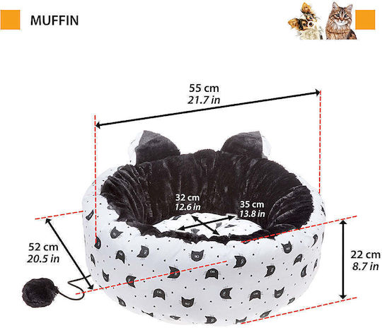 Ferplast Muffin Легло Котка Многоцветен 55x22x22см