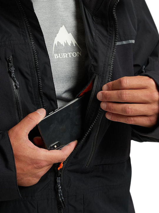 Burton Frostner 21469101001 Masculin Jachetă pentru Schi & Snowboard Negru