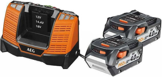 AEG Tools Set 2 Baterii Unelte Litiu 18V cu Capacitate 4Ah LL1840SLK1