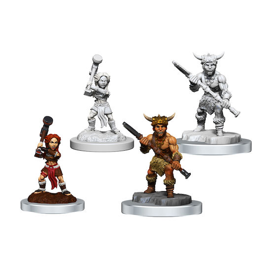 WizKids Dungeons & Dragons Nolzur's Marvelous Miniatures: Halfling Barbarians Figurine nepictate 90412