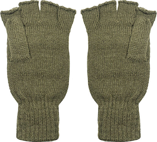 Brims and Trims Hunting Gloves 1175 Chaki Fingerless with Handful
