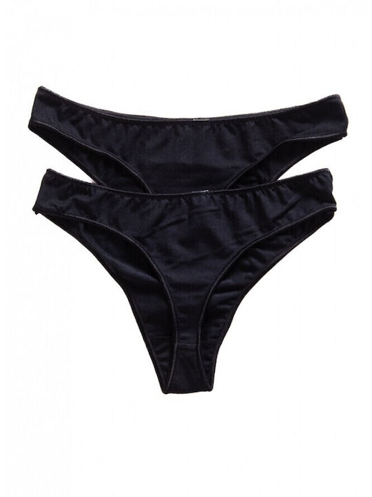 Fay Lingerie Women's String 2Pack Black