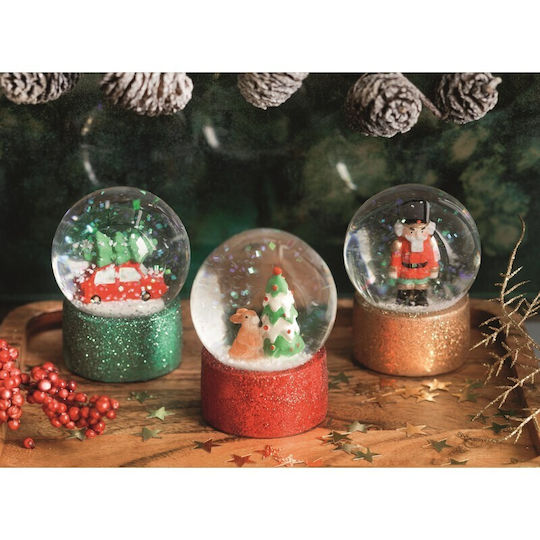Weihnachtliche Schneekugel 1Stück (Μverschiedene Designs/Farben)
