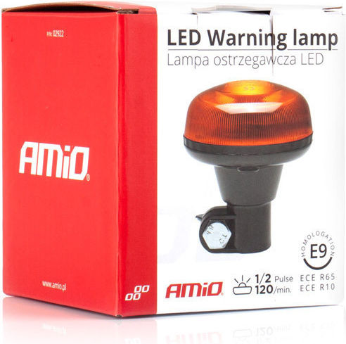 AMiO Auto-Leuchtturm LED 12 / 24V Wasserdicht mit Orange Beleuchtung