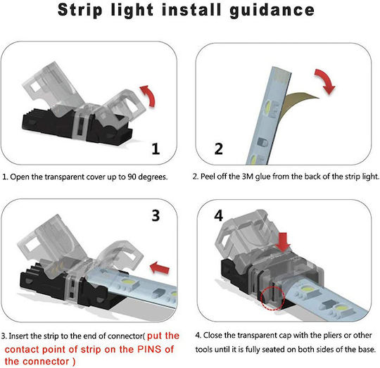 Aca Connector για Ταινίες LED FST5050MIDRGB20