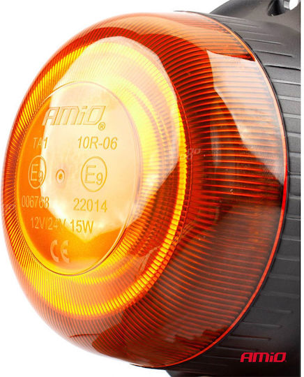 AMiO Car Beacon LED 12 / 24V Waterproof with Orange Lighting