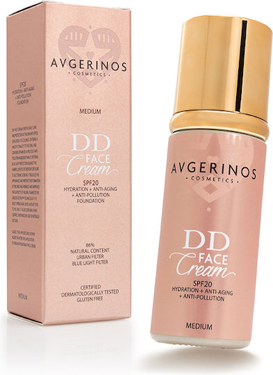 AVGERINOS DD Medium 24-часов Дневен Крем За Лице с SPF20 Против Несъвършенства с Ниацинамид 50ml
