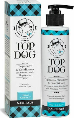 Top Dog Conditioner Șampon pentru câini cu balsam Narcis Anti-Stres 250ml 5195