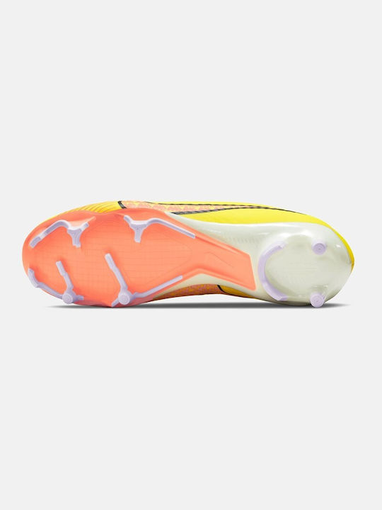 Nike Mercurial Zoom Vapor 15 Academy MG Χαμηλά Ποδοσφαιρικά Παπούτσια με Τάπες Yellow Strike / Coconut Milk / Doll / Sunset Glow