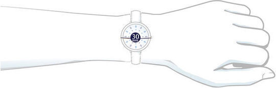 DAS.4 SU02 Smartwatch με Παλμογράφο (Κόκκινο)