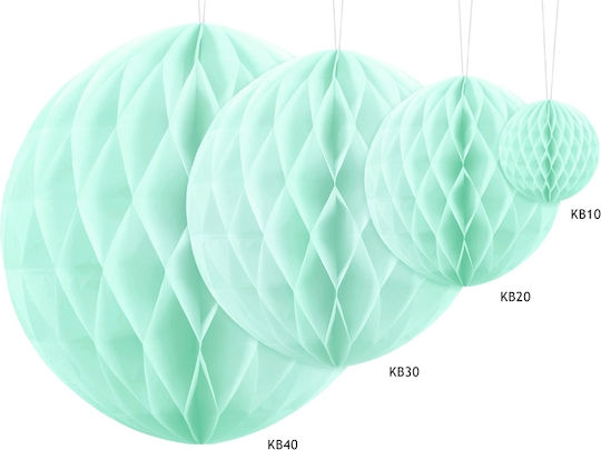 PartyDeco Paper Ball Hanging Ornament for Party 20cm