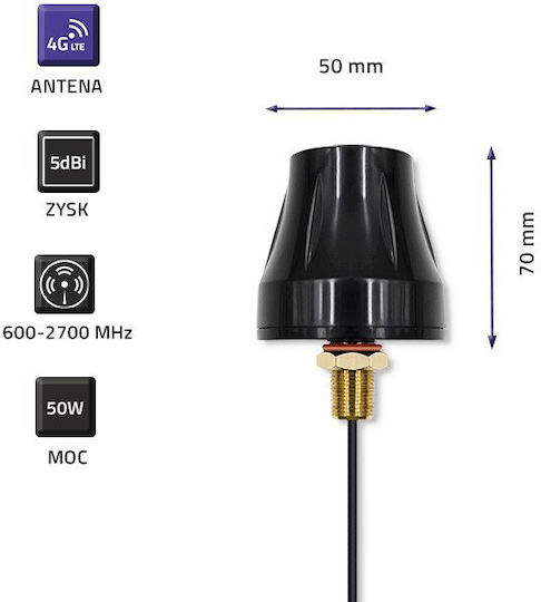Qoltec External 4G Omnidirectional Antenna 5dBi 57037