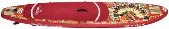 Viking Tomahawk 10′ 6” Inflatable SUP Board with Length 3.2m Multicolored