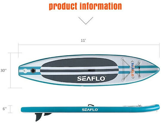 Seaflo Дъска SUP с Дължина 3.35m Многоцветна