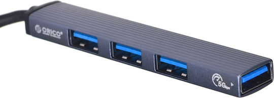 Orico Hub 3 Porturi USB 3.0 cu Conectare USB-A Gri