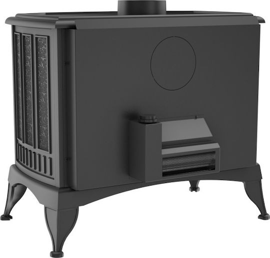 Kratki Koza K9 130 Metalic Soba pe lemne Încălzitor de aer 10kW Negru