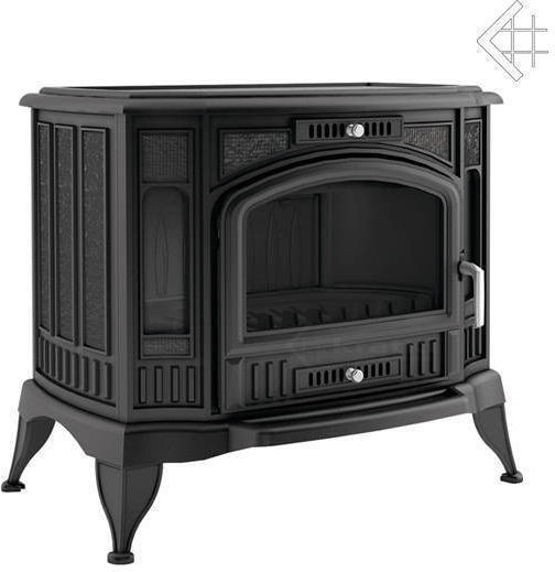 Kratki Koza K9 130 Metalic Soba pe lemne Încălzitor de aer 10kW Negru