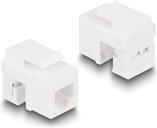 DeLock DeLock Network Keystone Set Base with 3 Keystone Modules RJ45/RJ11 Cat 6 1 Piece 87104
