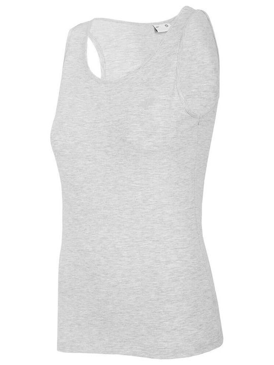 4F Women's Athletic Blouse Sleeveless White NOSH4-TSD003-27M