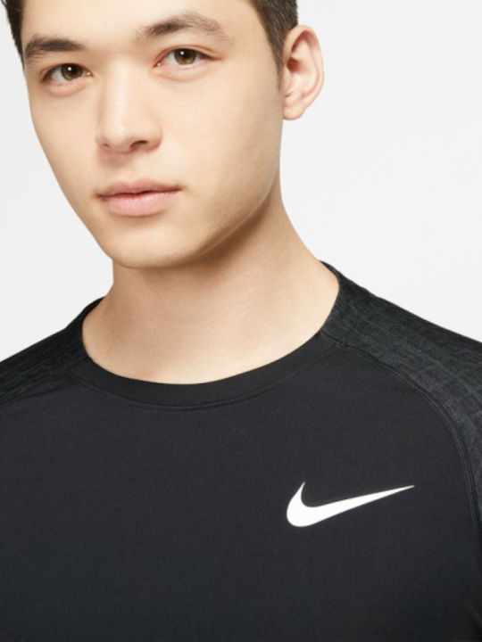 Nike Pro Utility Therma Ανδρική Ισοθερμική Μακρυμάνικη Μπλούζα Μαύρη