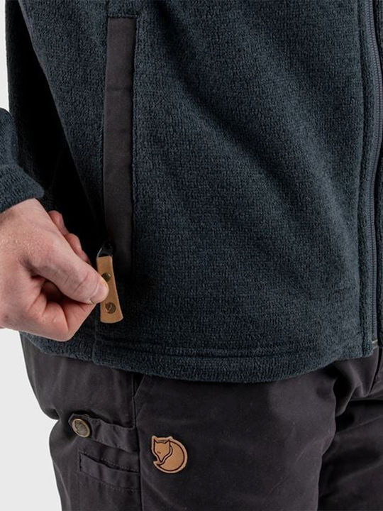Buck Fleece Men's Fleece Cardigan Navy Blue