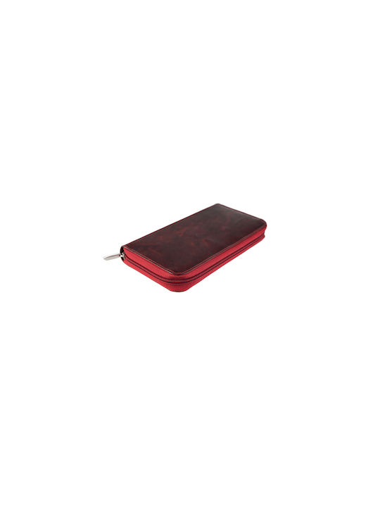 Fetiche Leather Large Leather Women's Wallet Red