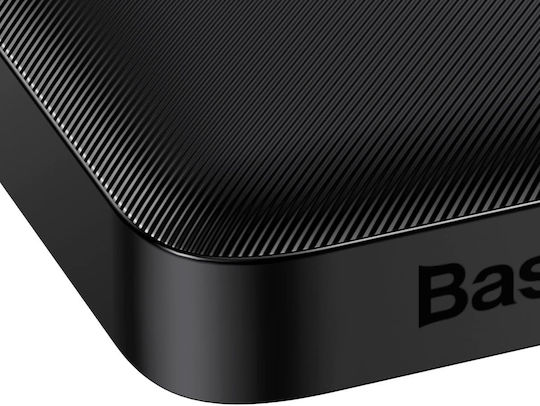 Baseus Bipow Overseas Edition Power Bank 10000mAh 20W με 2 Θύρες USB-A και Θύρα USB-C Μαύρο