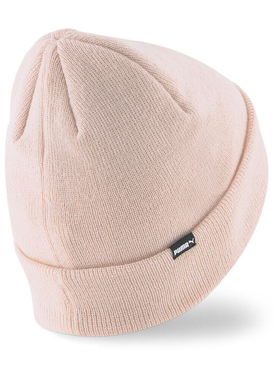 Beanie Feminin Căciulă cu Tricotaj Rib în culoarea Roz