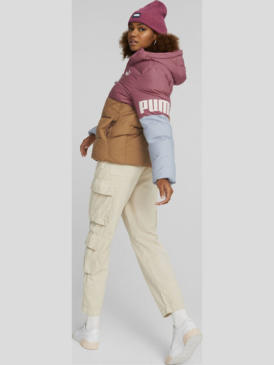 Beanie Γυναικείος Σκούφος με Rib Πλέξη σε Φούξια χρώμα