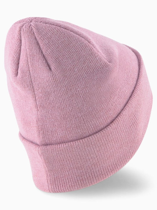 Archive Heather Beanie Unisex Σκούφος με Rib Πλέξη σε Ροζ χρώμα